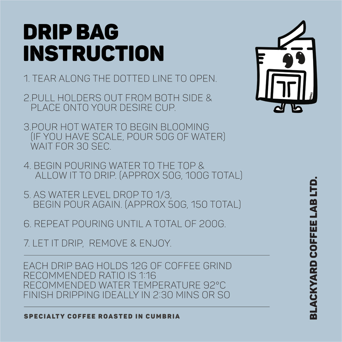 Drip Coffee Bag ~ Colombia - El Buho Decaf [Medium Roast]